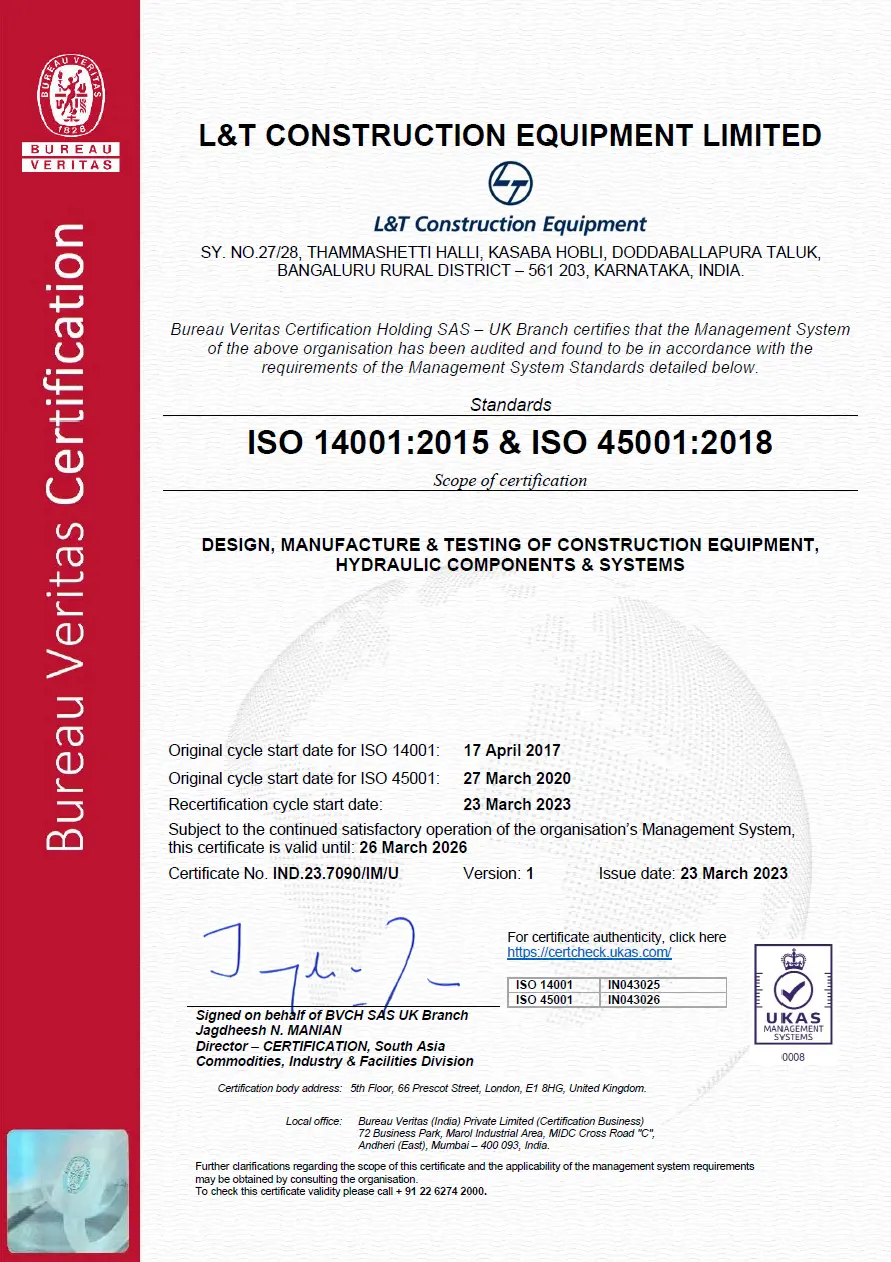 ISO 14001 - 2015 & ISO 45001 - 2018